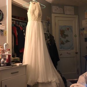 Elegant White Prom Dress